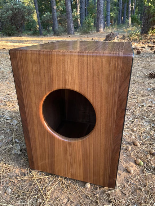 Cajon in Solid Black Walnut